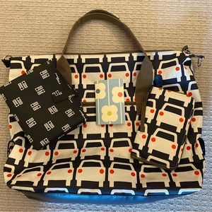Orla Kiely Bundle Travel Bag, Wallet, Notebook and Diaper Pad